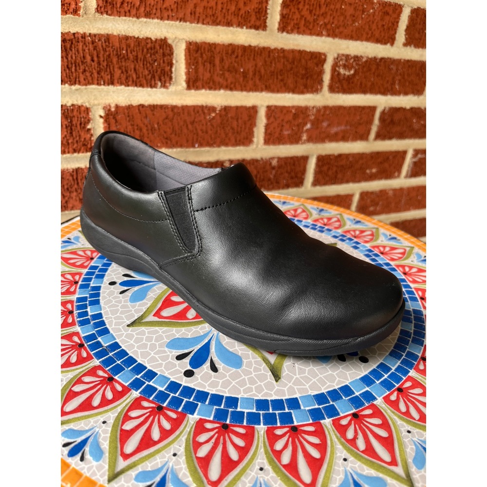 Dansko Ellie Women's EU 40 / US 9.5 Black Leather Slip Resistent Loafer Shoes